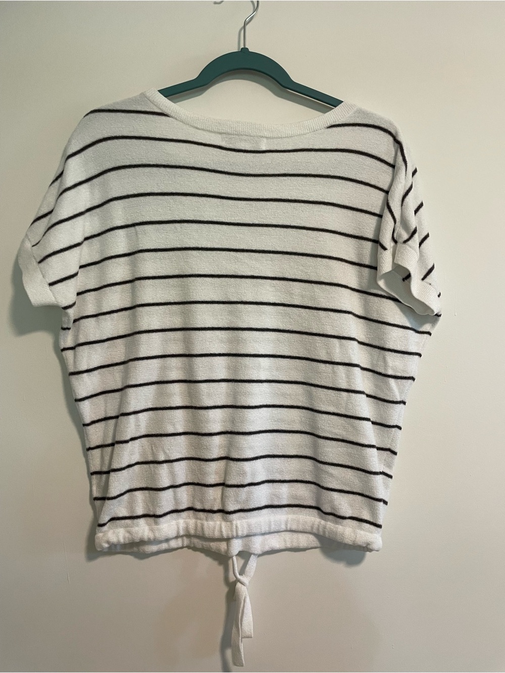 Barefoot Dreams Cozy Chic UltraLite XS Women’s Striped Drawstring Top - Picture 4 of 4